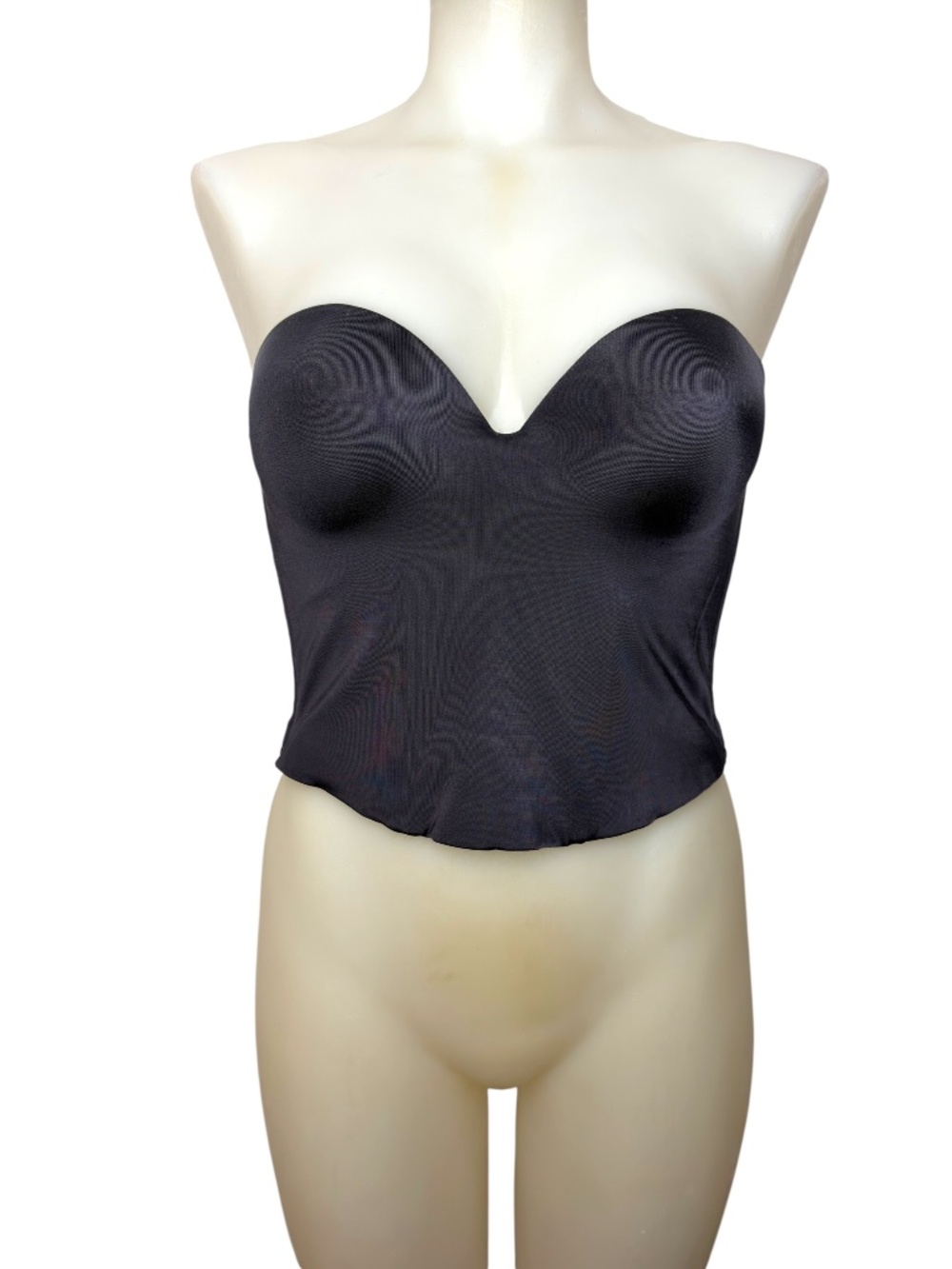 Maidenform Black Strapless Longline Bustier Bra